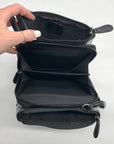 Giani Bernini Black Croc Dasher Crossbody Bag
