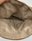 Michael Kors Brown Pebbled Leather Bedford Tassel Crossbody Bag