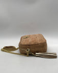 Lilly Pulitzer Tan Fabric Dessa Crossbody Bag