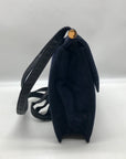 Joseph Blue Suede Enevelope Crossbody Bag