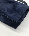 Joseph Blue Suede Enevelope Crossbody Bag