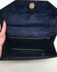 Joseph Blue Suede Enevelope Crossbody Bag
