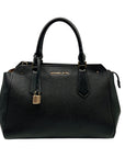 Michael Kors Black Leather Hayes Convertible Satchel
