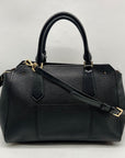 Michael Kors Black Leather Hayes Convertible Satchel