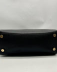 Michael Kors Black Leather Hayes Convertible Satchel