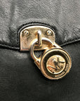Michael Kors Black Leather Hamilton Satchel Bag