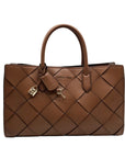Michael Kors Luggage Brown East West Scarlett Satchel Bag