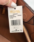Michael Kors Luggage Brown East West Scarlett Satchel Bag