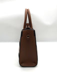 Michael Kors Luggage Brown East West Scarlett Satchel Bag