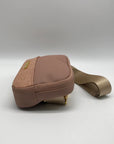 Joy Mangano Rose Gold Faux Leathet Waist Bag