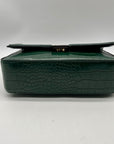Victoria's Secret Dark Green Faux Leather Shoulder Bag With Wallet