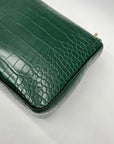 Victoria's Secret Dark Green Faux Leather Shoulder Bag With Wallet