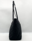 Calvin Klein Black Quilted Nylon Tote Bag