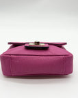 Juicy Couture Pink Leather Mini Crossbody Bag