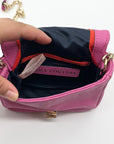 Juicy Couture Pink Leather Mini Crossbody Bag