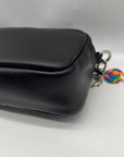 Madden Girl Black Faux Leather Crossbody Bag