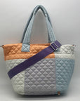MZ Wallace Pastel Color-Block Nylon Deluxe Tote Bag