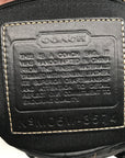Coach Black Signature Jacquard Sateen Shoulder Bag