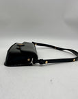 Tory Burch Black Leather Robinson Spazzolato East/Weat Shoulder Bag