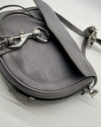 Rebecca Minkoff Grey Leather Megan Saddle Bag