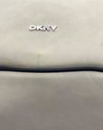 DKNY Light Grey Faux Leather Shoulder Bag