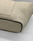 DKNY Light Grey Faux Leather Shoulder Bag