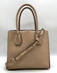 Michael Kors Tan Pebbled Leather Mercer Convertible Satchel