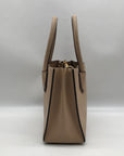 Michael Kors Tan Pebbled Leather Mercer Convertible Satchel