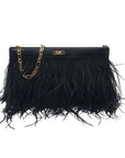 Michael Kors Large East West Tabitha Black Convertible Clutch