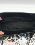 Michael Kors Large East West Tabitha Black Convertible Clutch