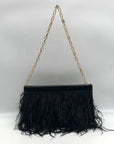 Michael Kors Large East West Tabitha Black Convertible Clutch