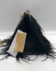 Michael Kors Large East West Tabitha Black Convertible Clutch