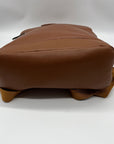 Bostanten Rich Cognac Pebbled Leather Backpack