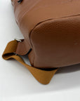 Bostanten Rich Cognac Pebbled Leather Backpack