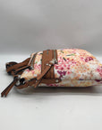 Dana Buchman Tan and Multicolored Everly Crossbody Bag