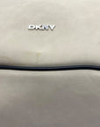 DKNY Light Grey Faux Leather Shoulder Bag