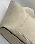 DKNY Light Grey Faux Leather Shoulder Bag