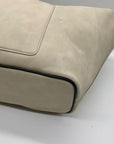 DKNY Light Grey Faux Leather Shoulder Bag
