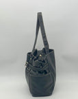 Club Rochelier Black Pebbled Leather Handbag