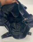 Club Rochelier Black Pebbled Leather Handbag