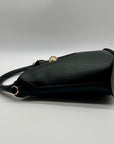 H & M Black Faux Leather Bucket Bag