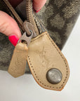 Yves Saint Laurent Beige & Brown Canvas Vintage Giraffe Print Duffel Bag