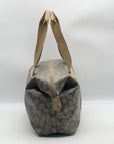 Yves Saint Laurent Beige & Brown Canvas Vintage Giraffe Print Duffel Bag