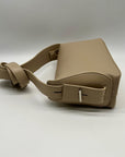 MMS Beige Leather Shoulder Bag