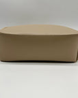 MMS Beige Leather Shoulder Bag