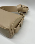 MMS Beige Leather Shoulder Bag
