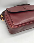 Cartier Burgundy Leather Must De Cartier Shoulder Bag