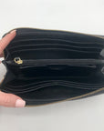 Michael Kors Black Continental Saffiano Leather Wallet