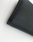 Michael Kors Black Continental Saffiano Leather Wallet
