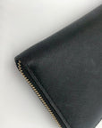 Michael Kors Black Continental Saffiano Leather Wallet